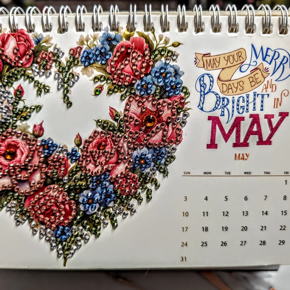 ✨ Grace Through the Seasons™ Diamond Art Desk Calendar ✨